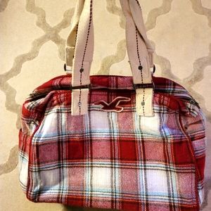 Hollister Plaid Bag